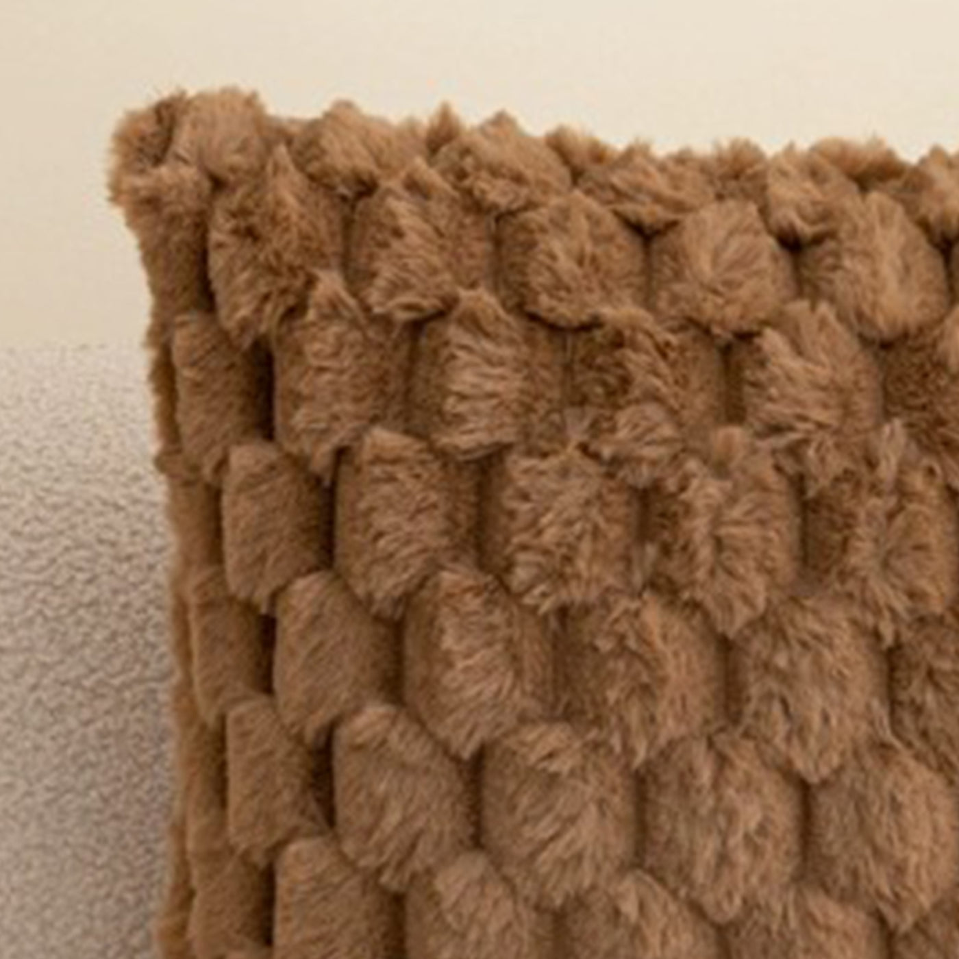 MEYS Coussin carré en tissu marron 45x45 cm