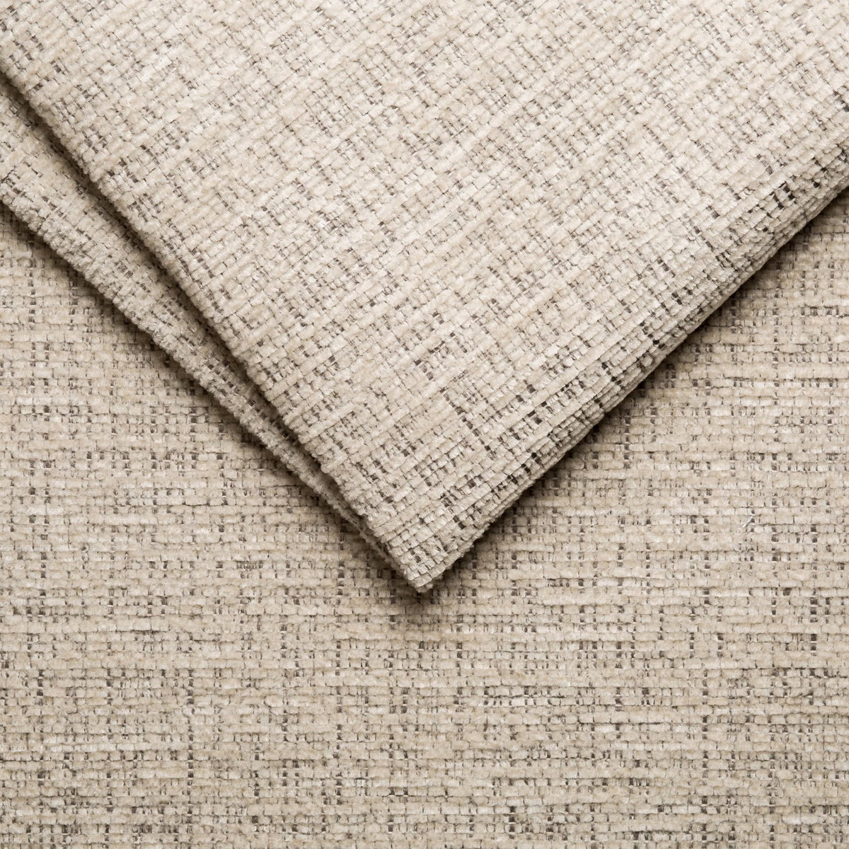 MILAN Canapé d'angle convertible en tissu beige - Angle droit - Mobilier Deco