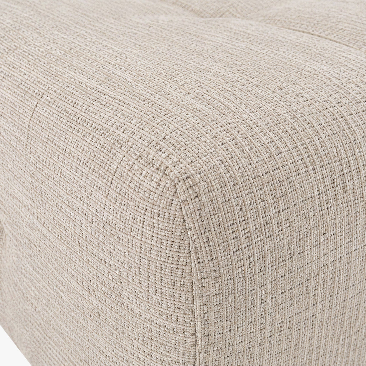 MILAN Canapé d'angle convertible en tissu beige - Angle gauche - Mobilier Deco