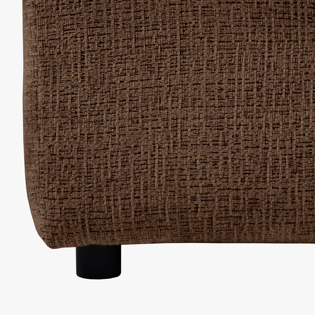 MILAN Canapé d'angle convertible en tissu taupe - Angle gauche - Mobilier Deco