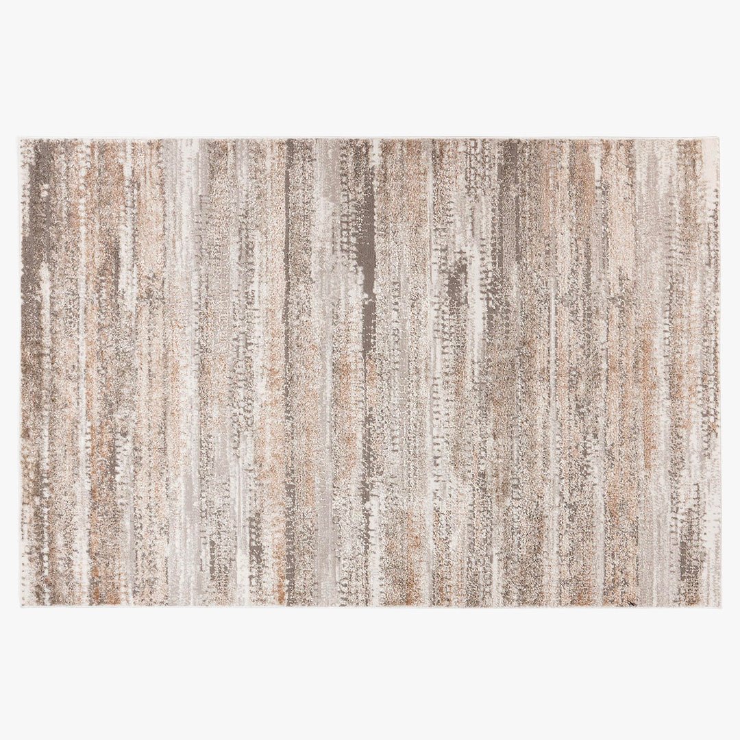 MILAS 2 Tapis en tissu texturé beige - 120x170 cm - Tapis - Mobilier Deco