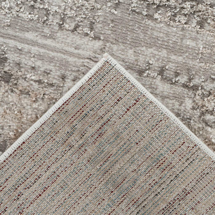 MILAS 2 Tapis en tissu texturé beige - 120x170 cm