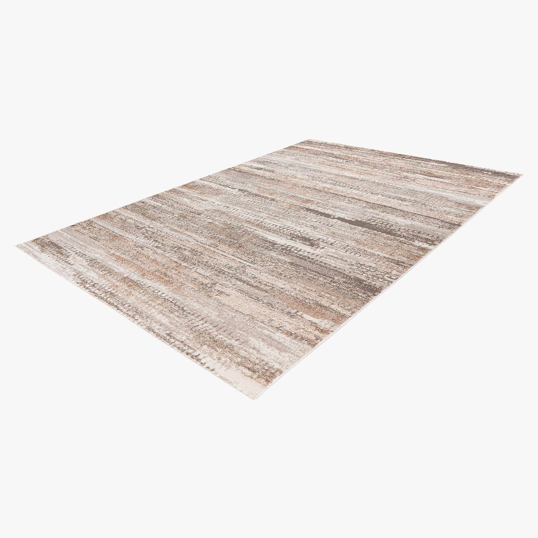 MILAS 2 Tapis en tissu texturé beige - 160x230 cm - Tapis - Mobilier Deco