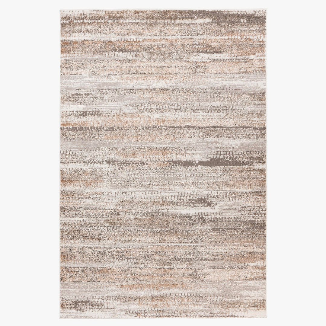 MILAS 2 Tapis en tissu texturé beige - 80x150 cm - Tapis - Mobilier Deco