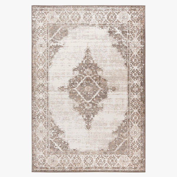 MILAS Tapis oriental en tissu beige - 160x230 cm