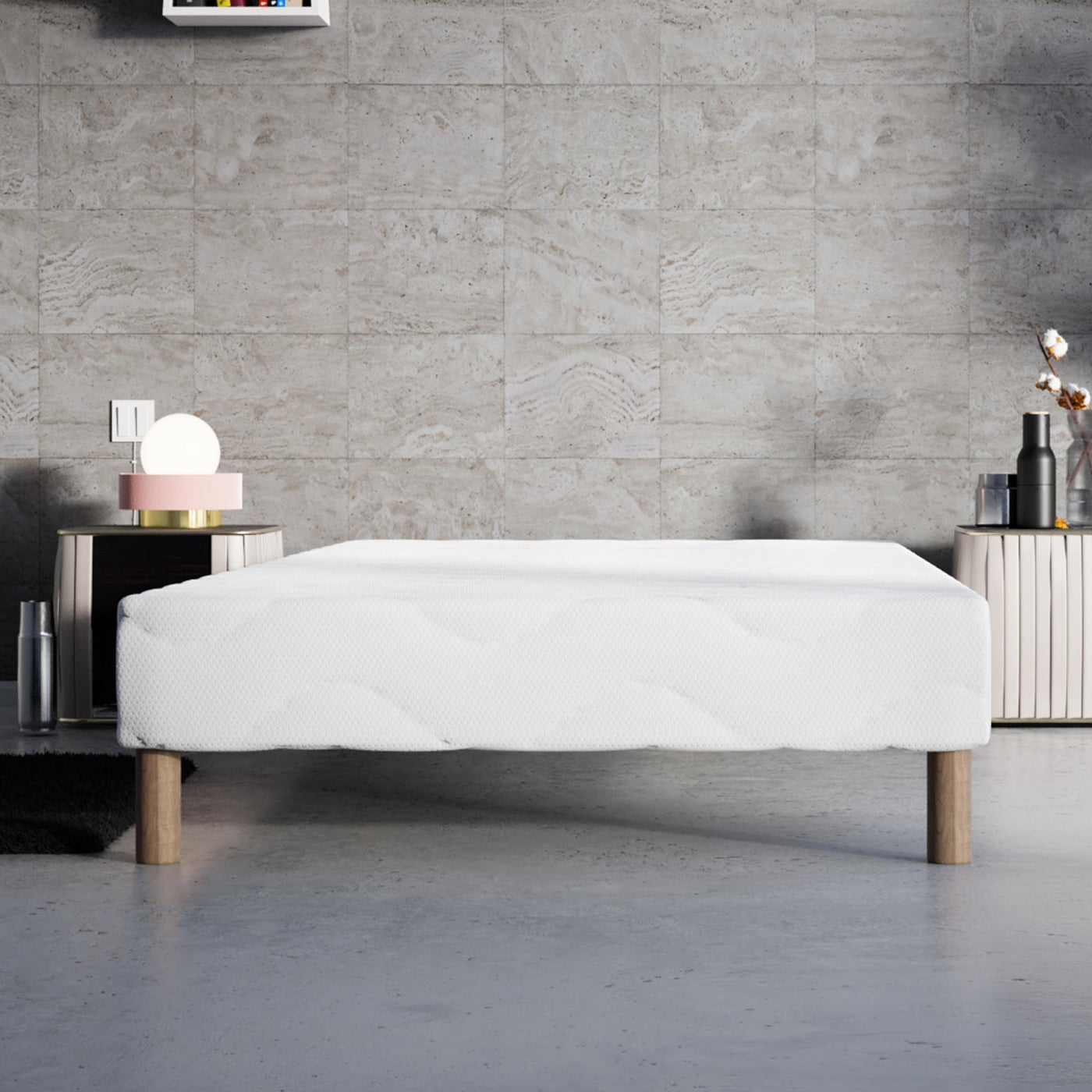 MOONLIGHT Sommier 70x190 + 4 pieds