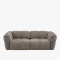 NALA Canapé 3 places relax électrique avec assises coulissantes en tissu taupe