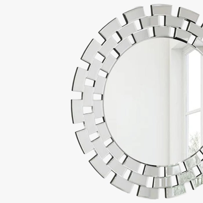 NARA Miroir mural rond design 90 cm