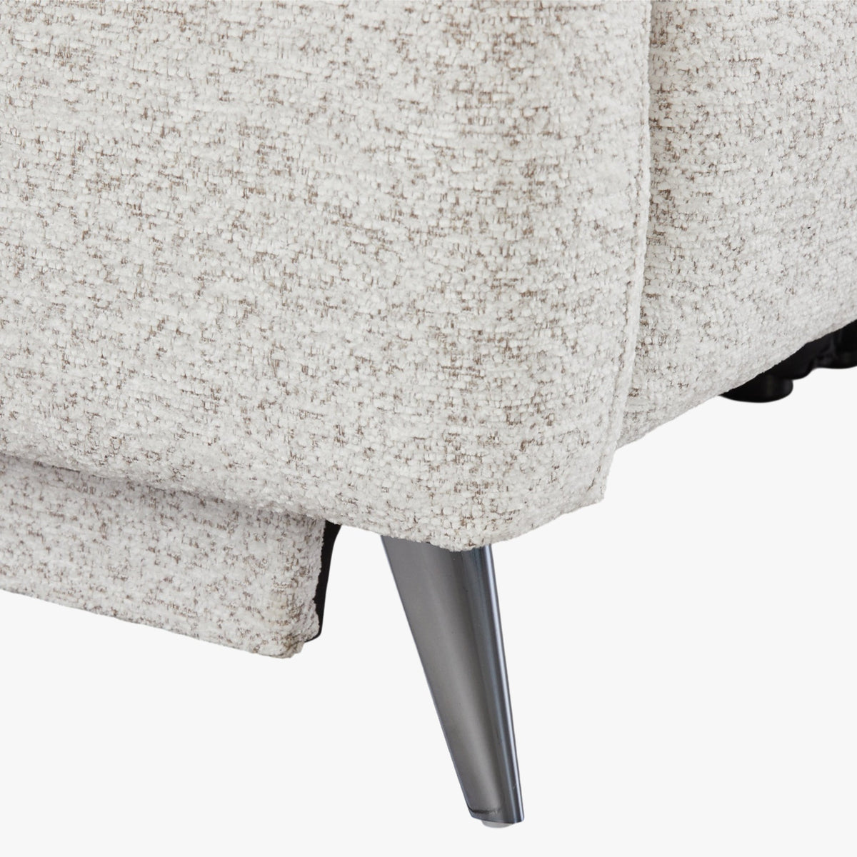 NELSON Canapé 2 places relax électrique en tissu beige - Canapé relax - Mobilier Deco