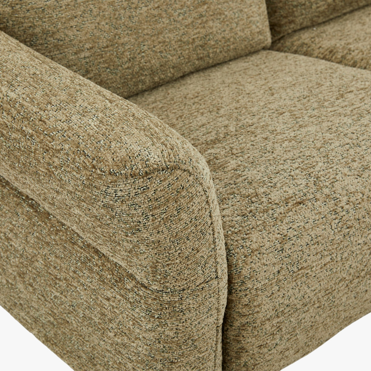 NELSON Canapé 2 places relax électrique en tissu vert - Canapé relax - Mobilier Deco