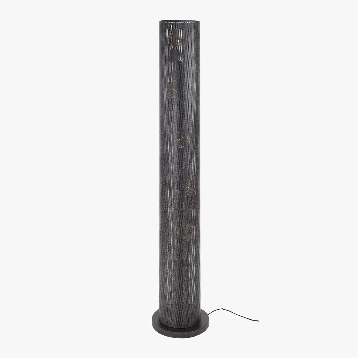 NOVA Lampadaire tube 5 ampoules en métal noir 18x149 cm - Luminaires - Mobilier Deco