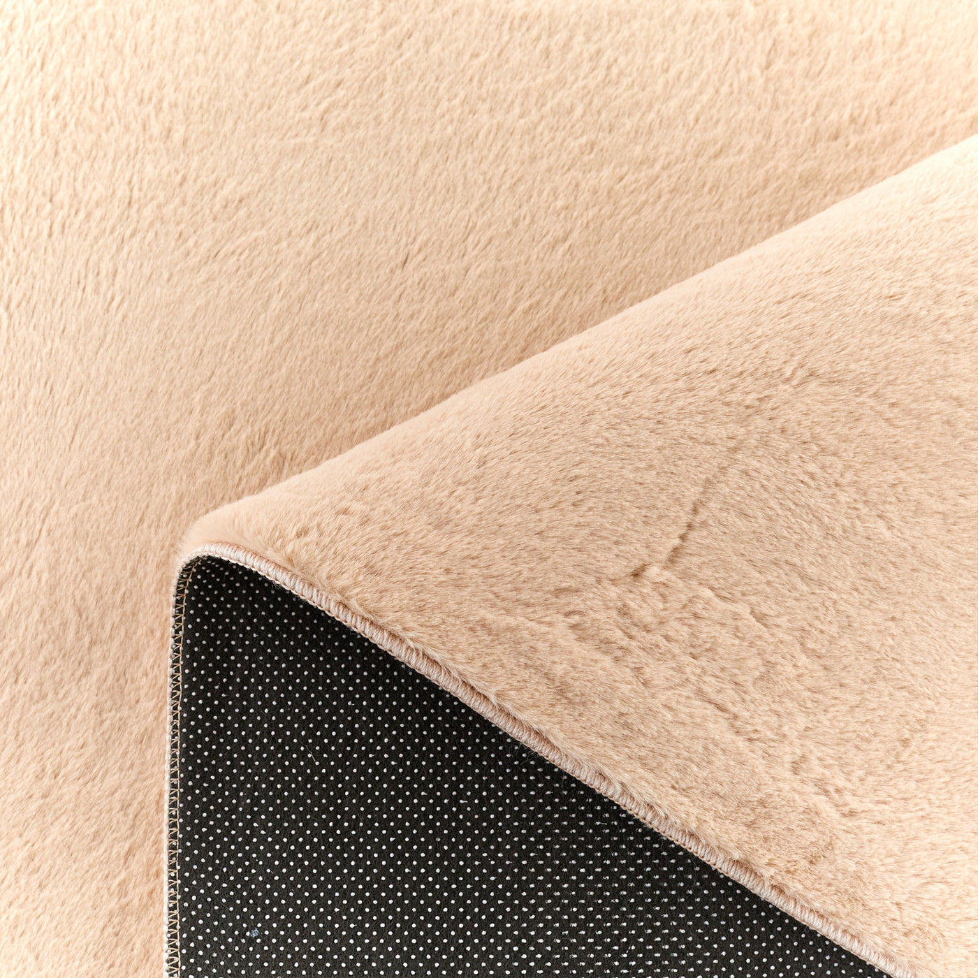 NUBE Tapis en tissu doux beige - 160x230 cm