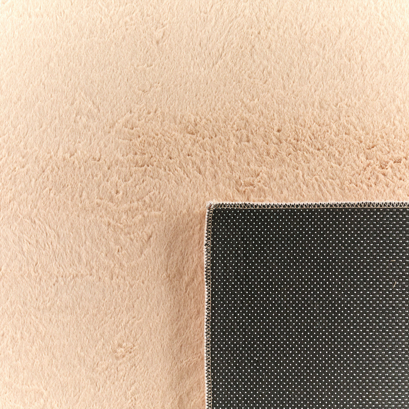 NUBE Tapis en tissu doux beige - 160x230 cm