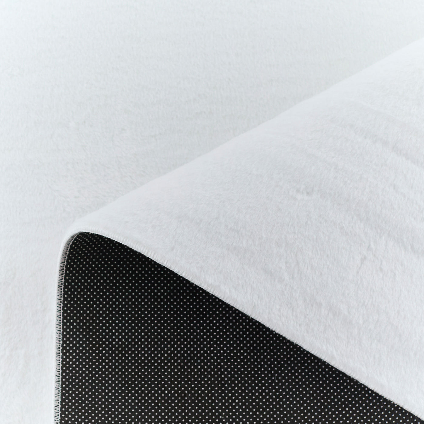 NUBE Tapis en tissu doux blanc écru - 160x230 cm