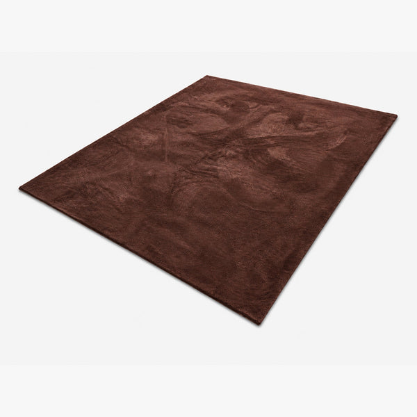 NUBE Tapis en tissu doux marron - 160x230 cm