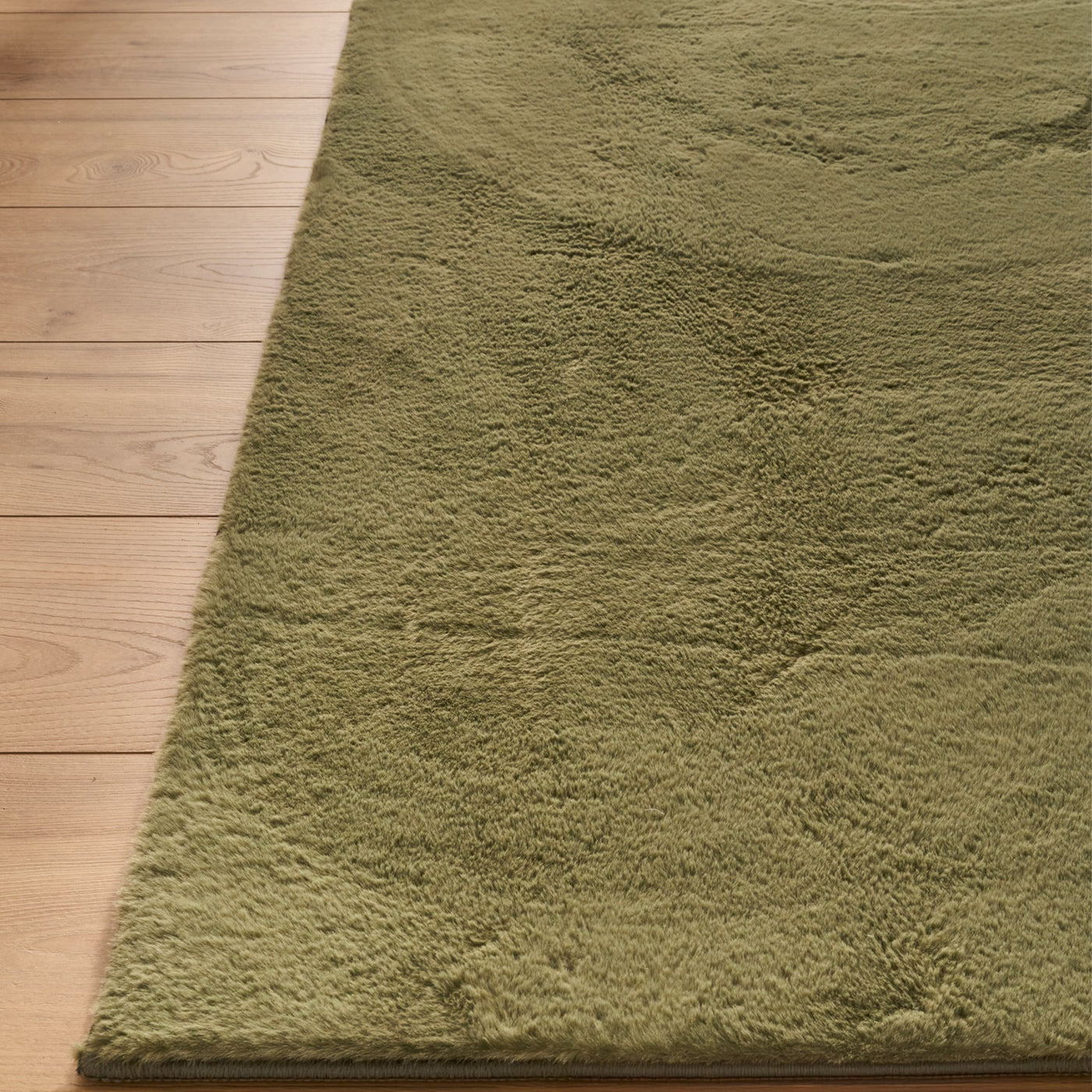 NUBE Tapis en tissu doux vert - 160x230 cm