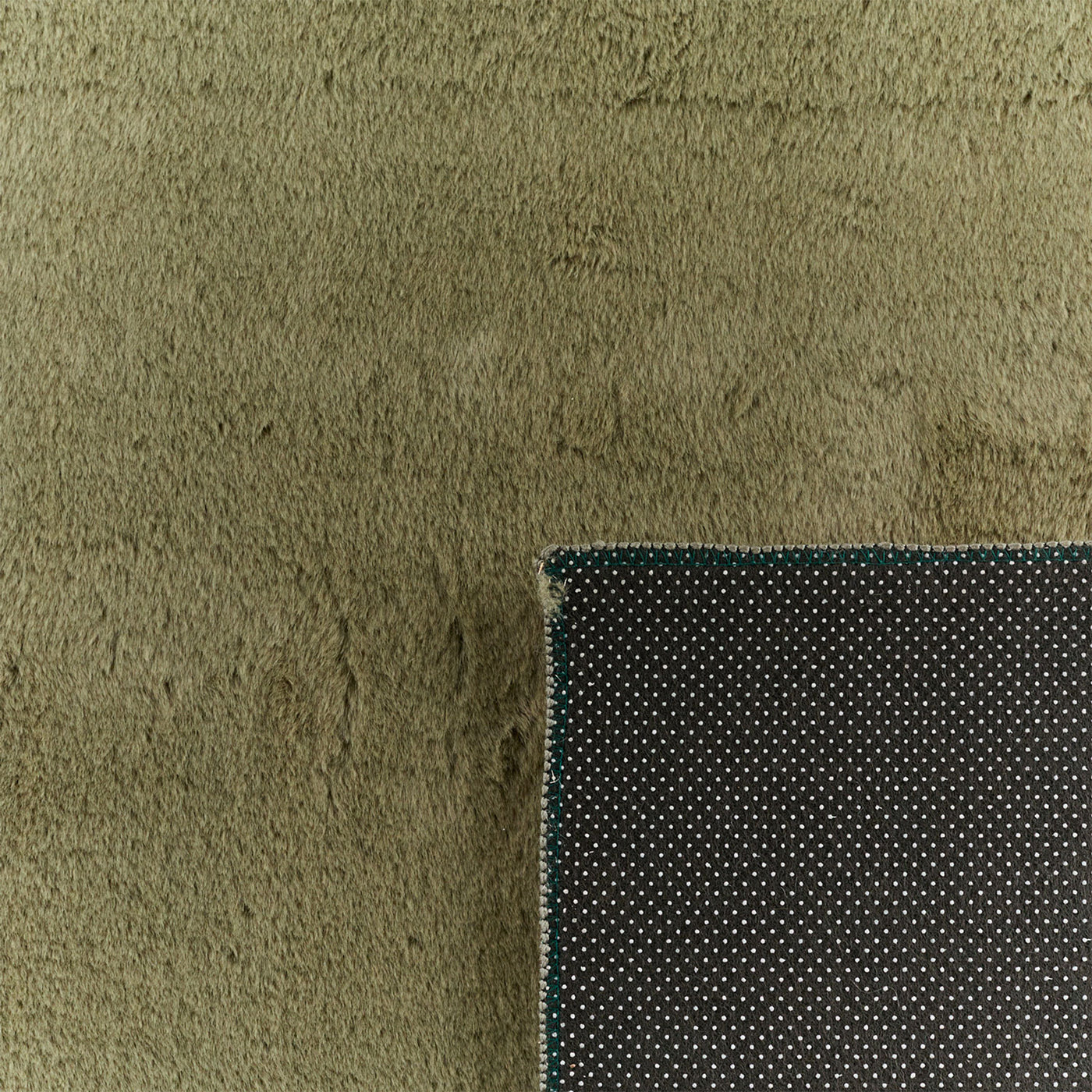 NUBE Tapis en tissu doux vert - 160x230 cm