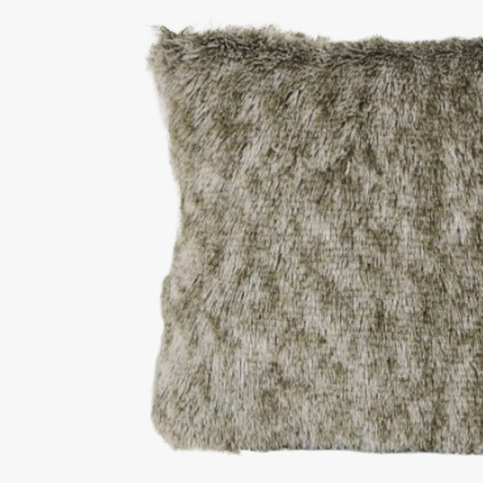PERLA Coussin carré en tissu beige 42x42 cm