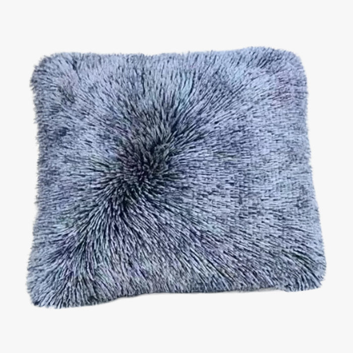 PERLA Coussin carré en tissu bleu 42x42 cm