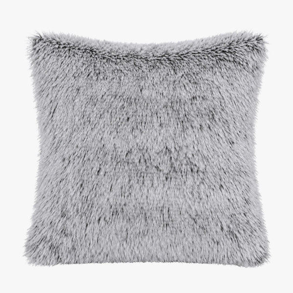 PERLA Coussin carré en tissu gris 42x42 cm