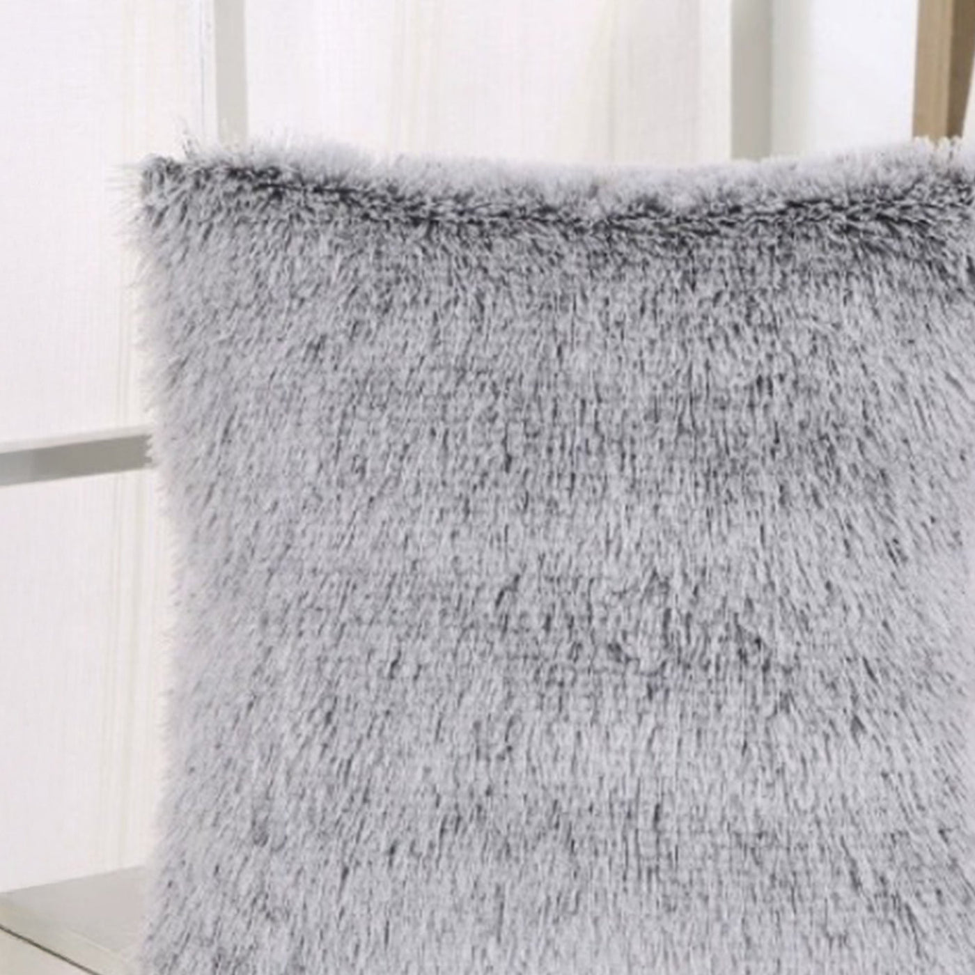 PERLA Coussin carré en tissu gris 42x42 cm - Coussins - Mobilier Deco