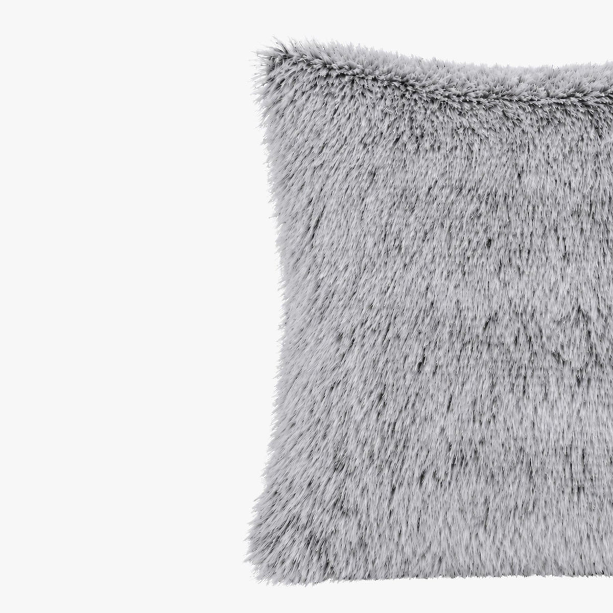 PERLA Coussin carré en tissu gris 42x42 cm - Coussins - Mobilier Deco
