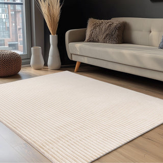 PLUSH Tapis en velours côtelé beige - 160x230 cm
