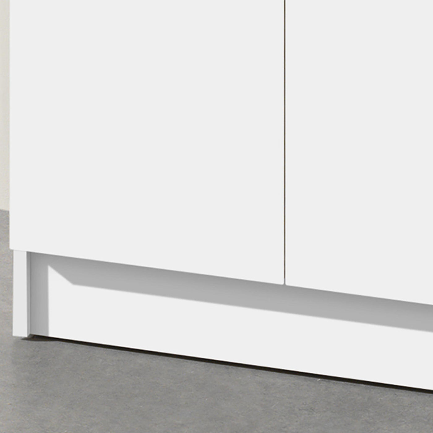 RAY Armoire 2 portes 4 étagères blanc