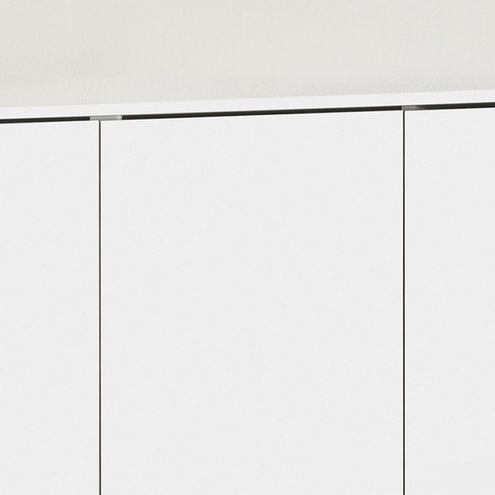 RAY XL Armoire 3 portes 4 étagères blanc