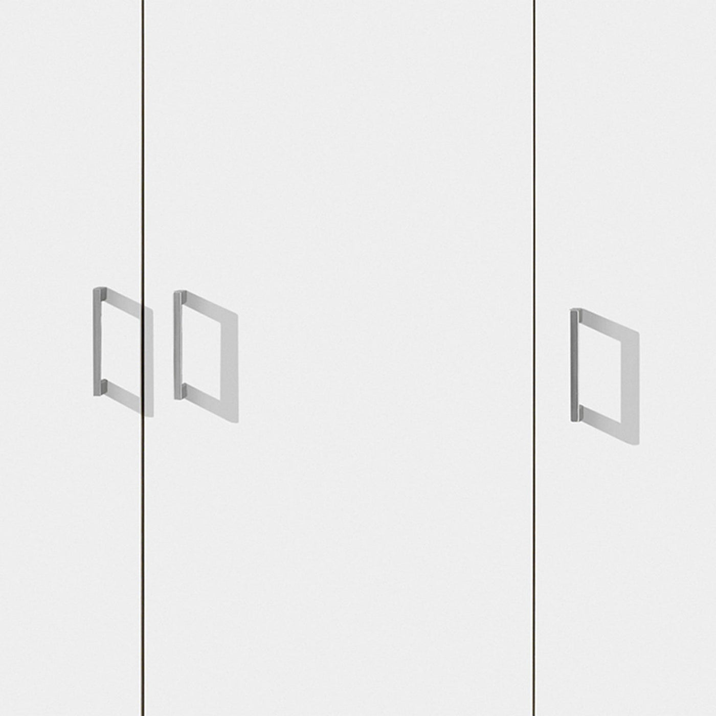 RAY XL Armoire 3 portes 4 étagères blanc