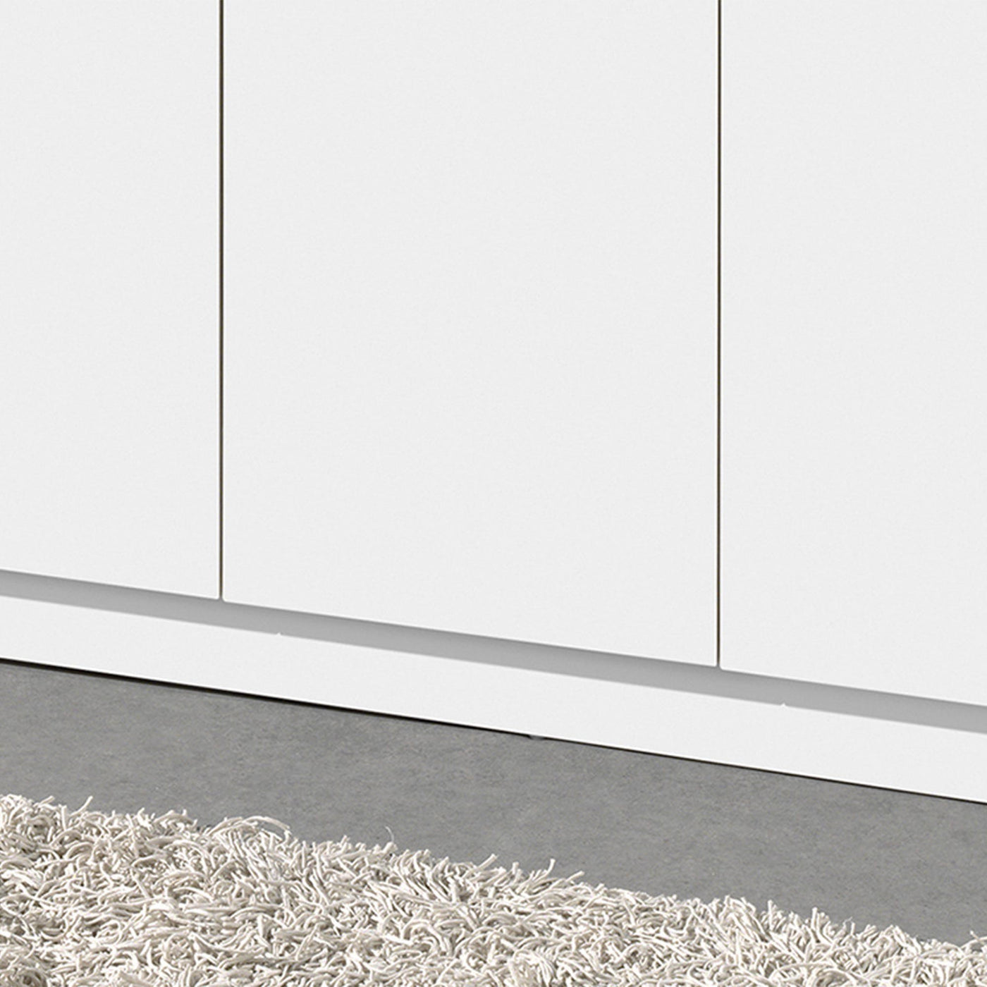RAY XL Armoire 3 portes 4 étagères blanc