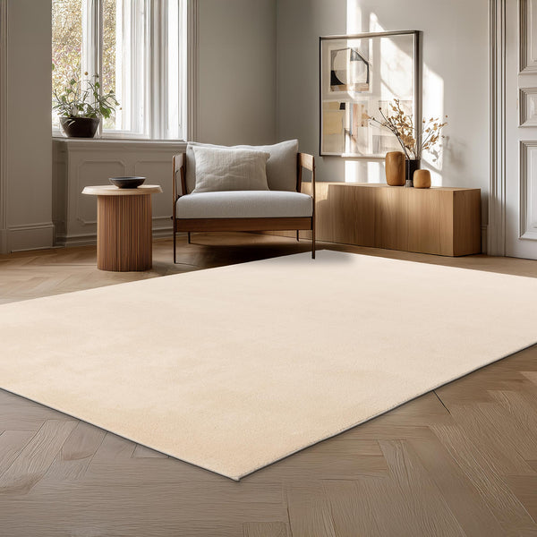 RELAX Tapis en tissu doux beige - 160x220 cm