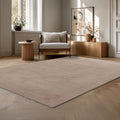 RELAX Tapis en tissu doux taupe - 160x220 cm