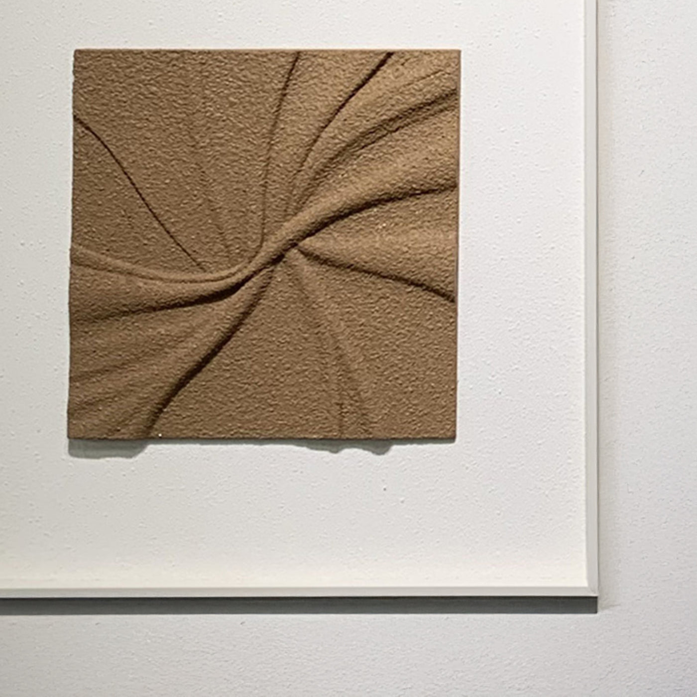 RILYA Tableau peinture à l'huile relief en mousse carré cadre aluminium - 50x50 cm