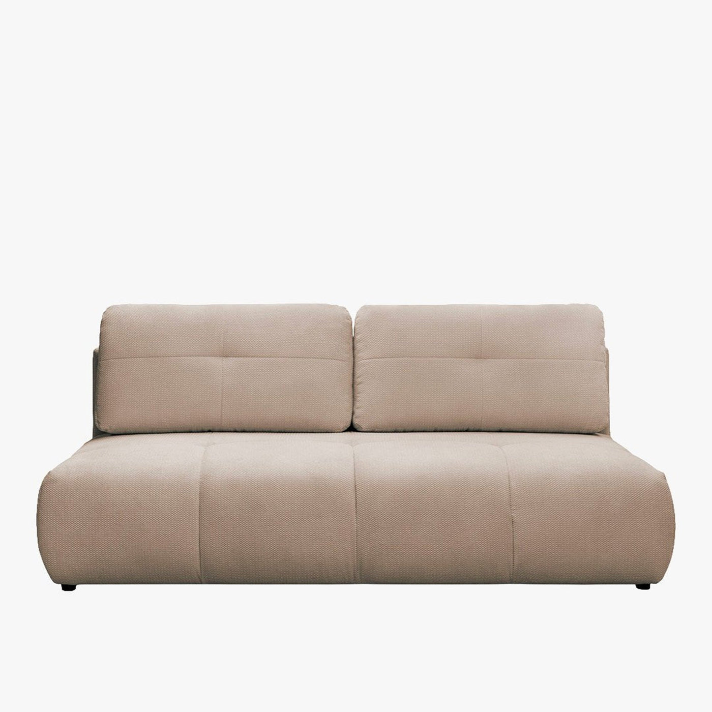 ROSA Canapé 3 places convertible avec coffre en tissu beige - Canapés convertibles - Mobilier Deco