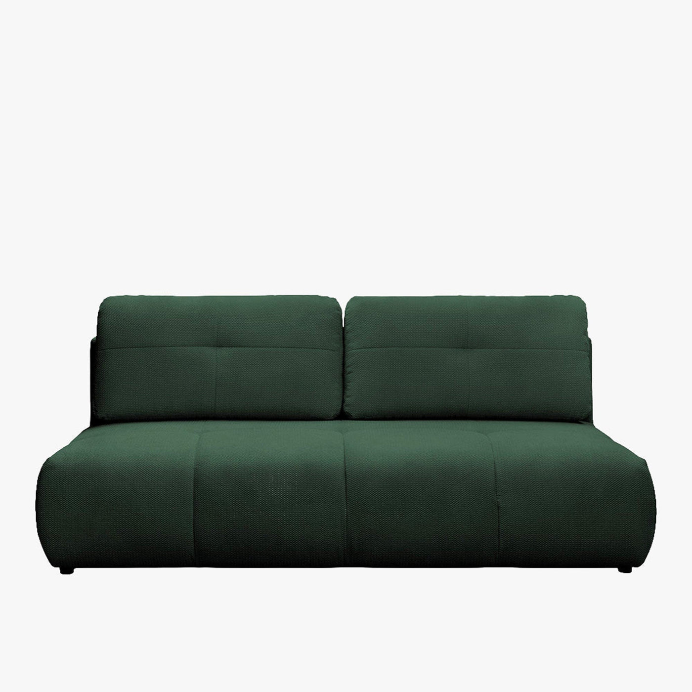 ROSA Canapé 3 places convertible avec coffre en tissu vert - Canapés convertibles - Mobilier Deco