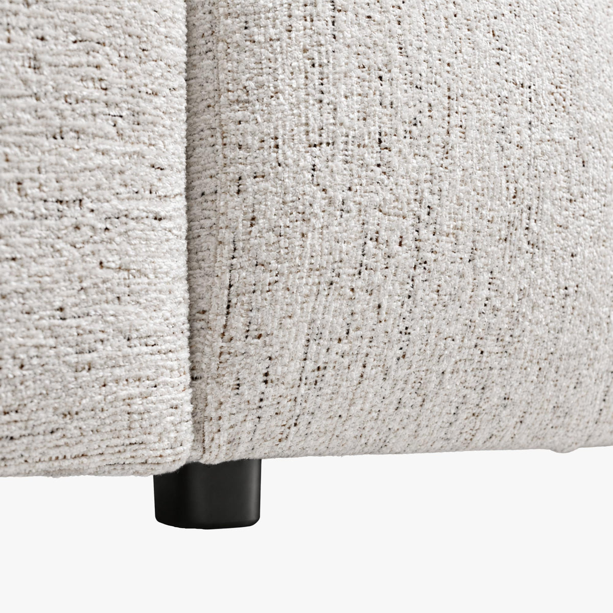 RUBY Canapé d'angle en tissu beige - Angle droit - Mobilier Deco
