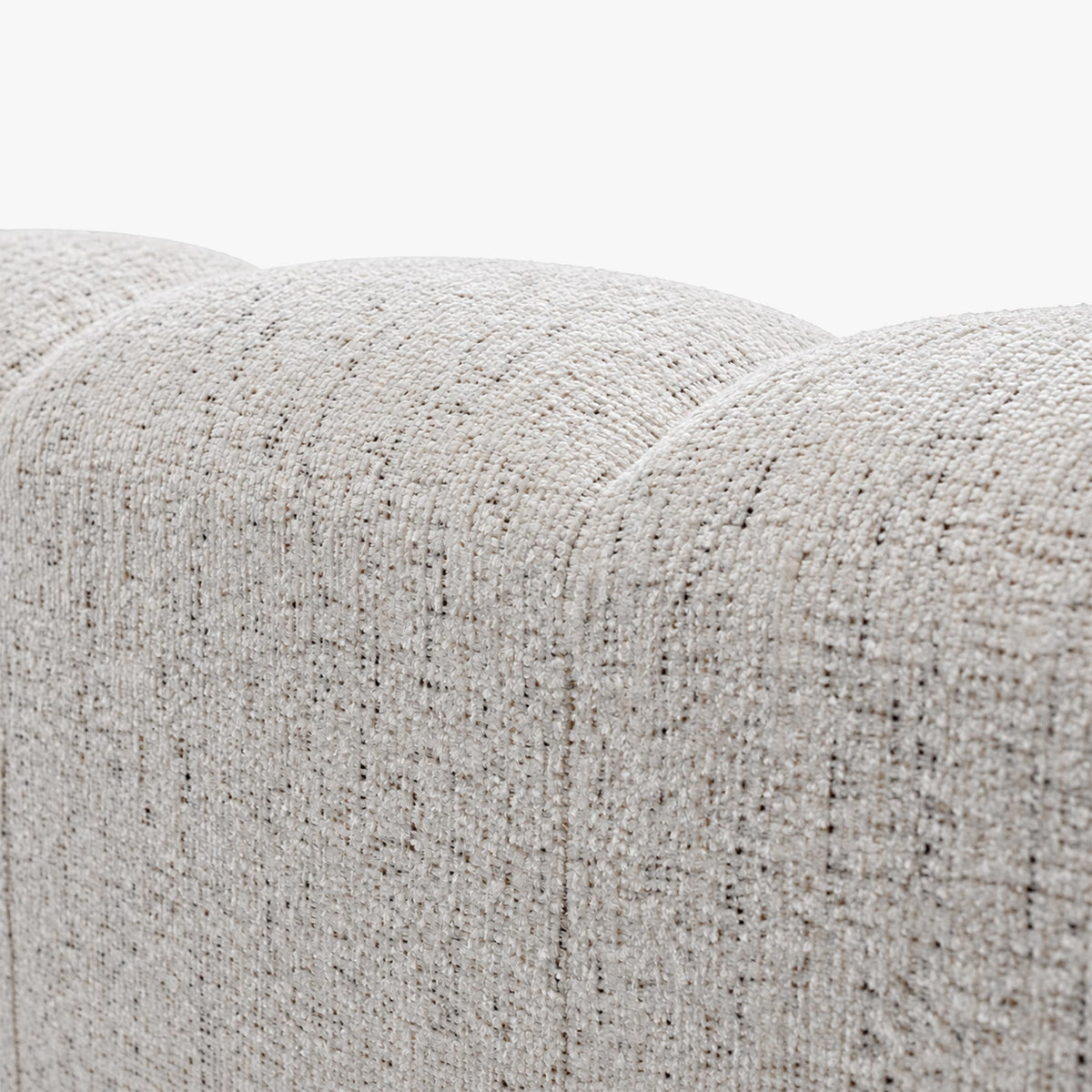 RUBY Canapé d'angle en tissu beige - Angle droit - Mobilier Deco