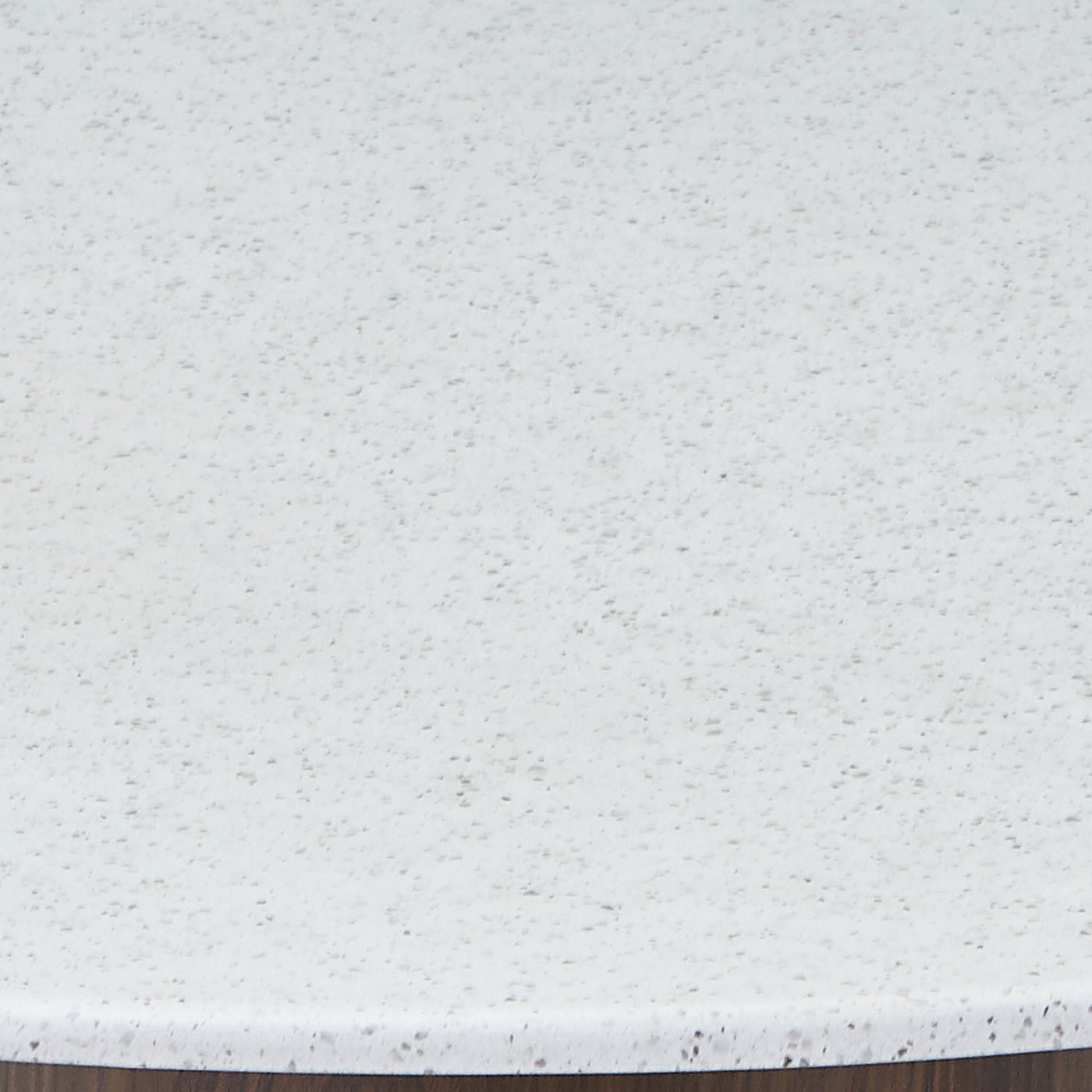 SANA - 80 Table basse ronde en marbre composite pieds couleur bois foncé  D80 cm - Table basse - Mobilier Deco