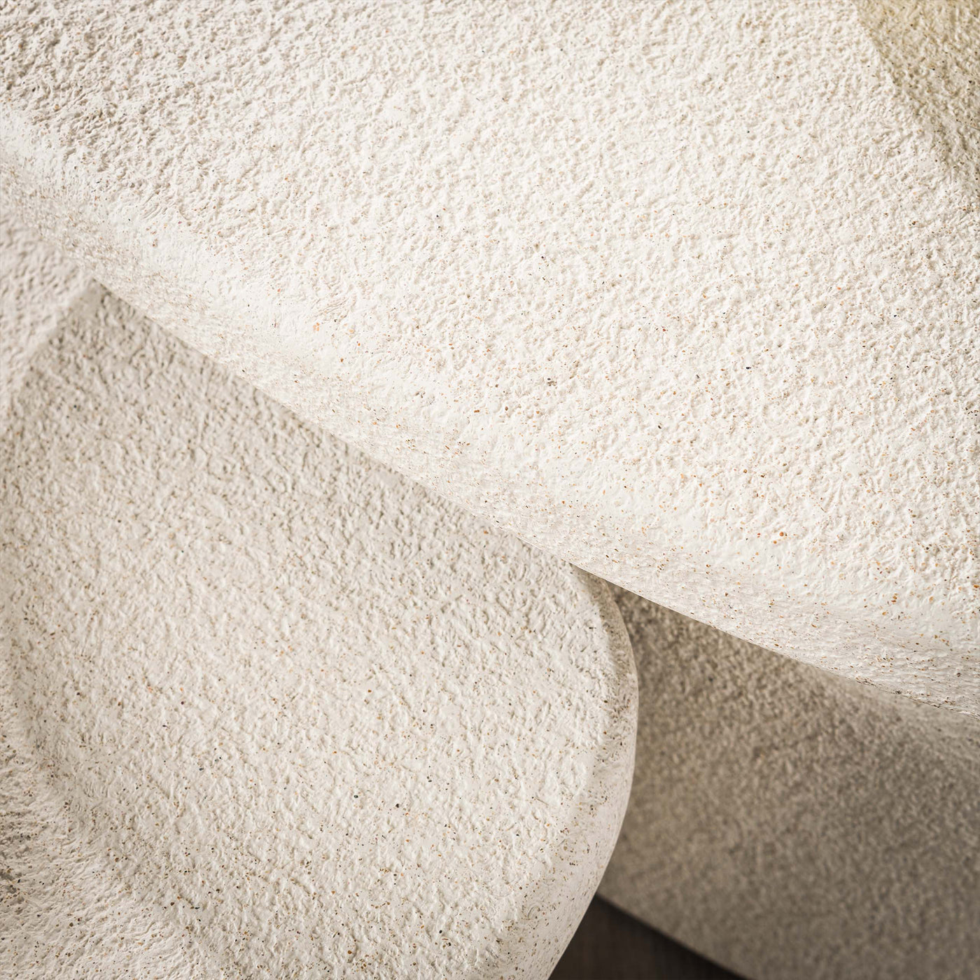 SANO Lot de 2 tables basses en marbre composite blanc