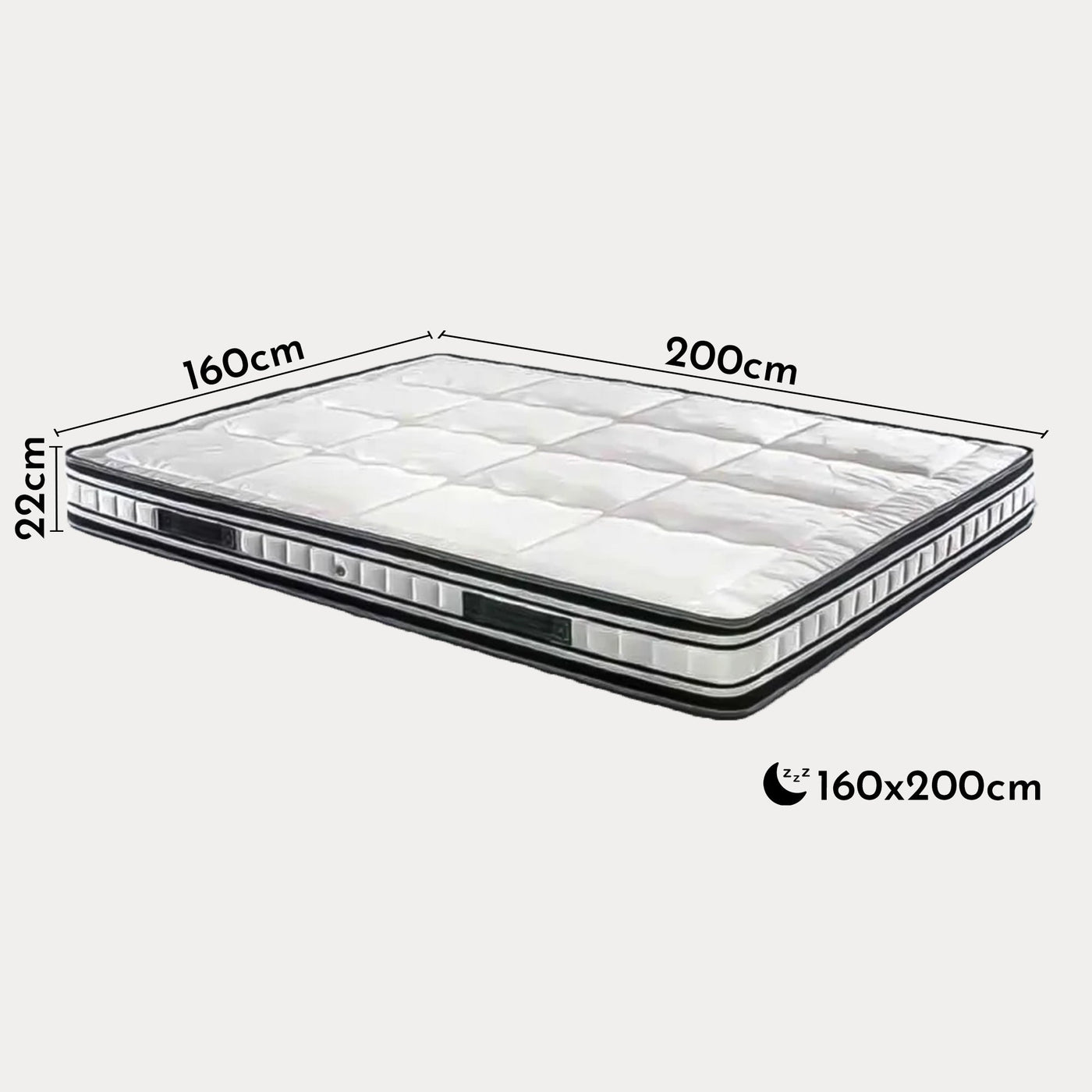 SLEEP Matelas Elite Confort 160x200 - Matelas - Mobilier Deco