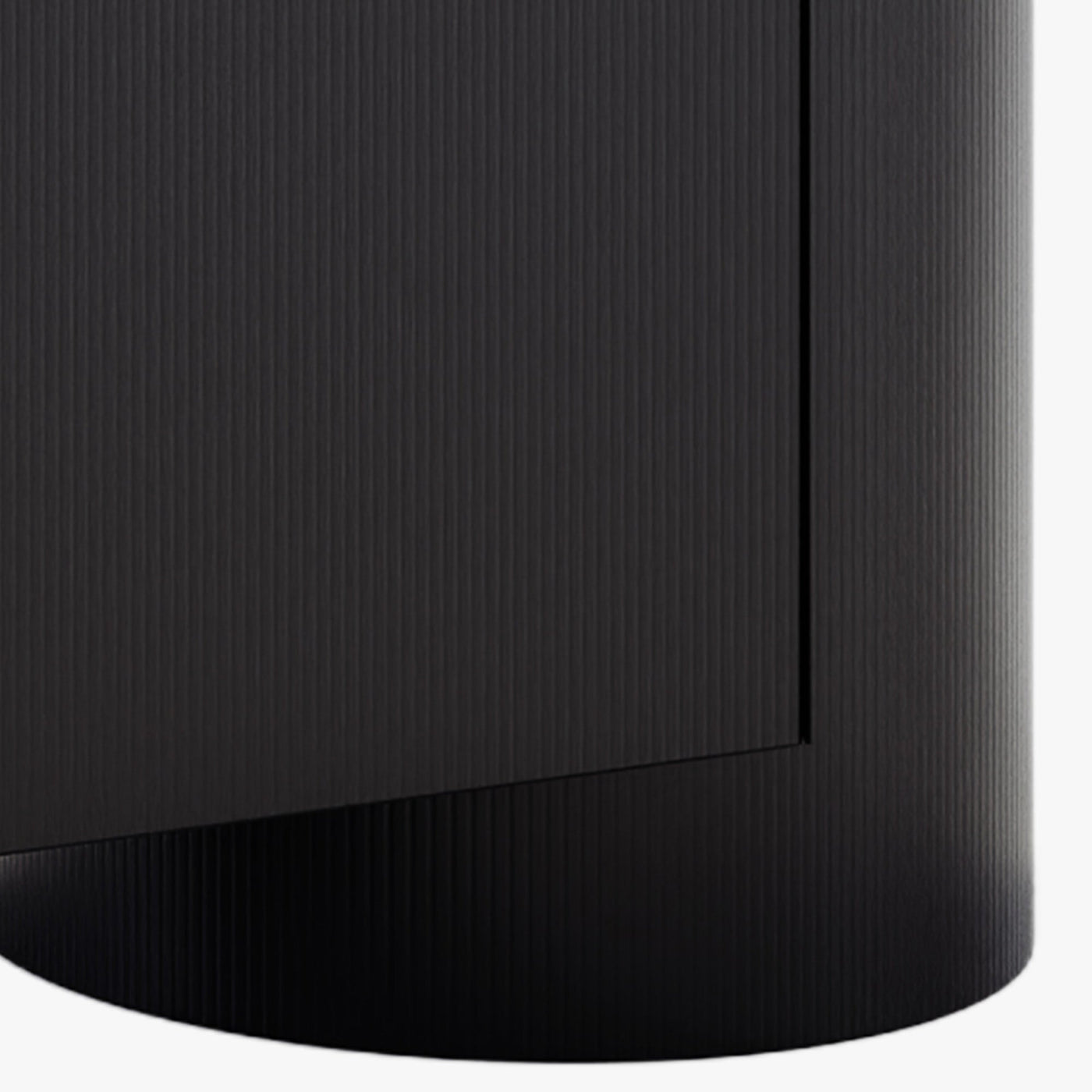 SORAN Meuble TV 3 portes plateau en marbre d'ingénierie noir et blanc - Meuble TV - Mobilier Deco