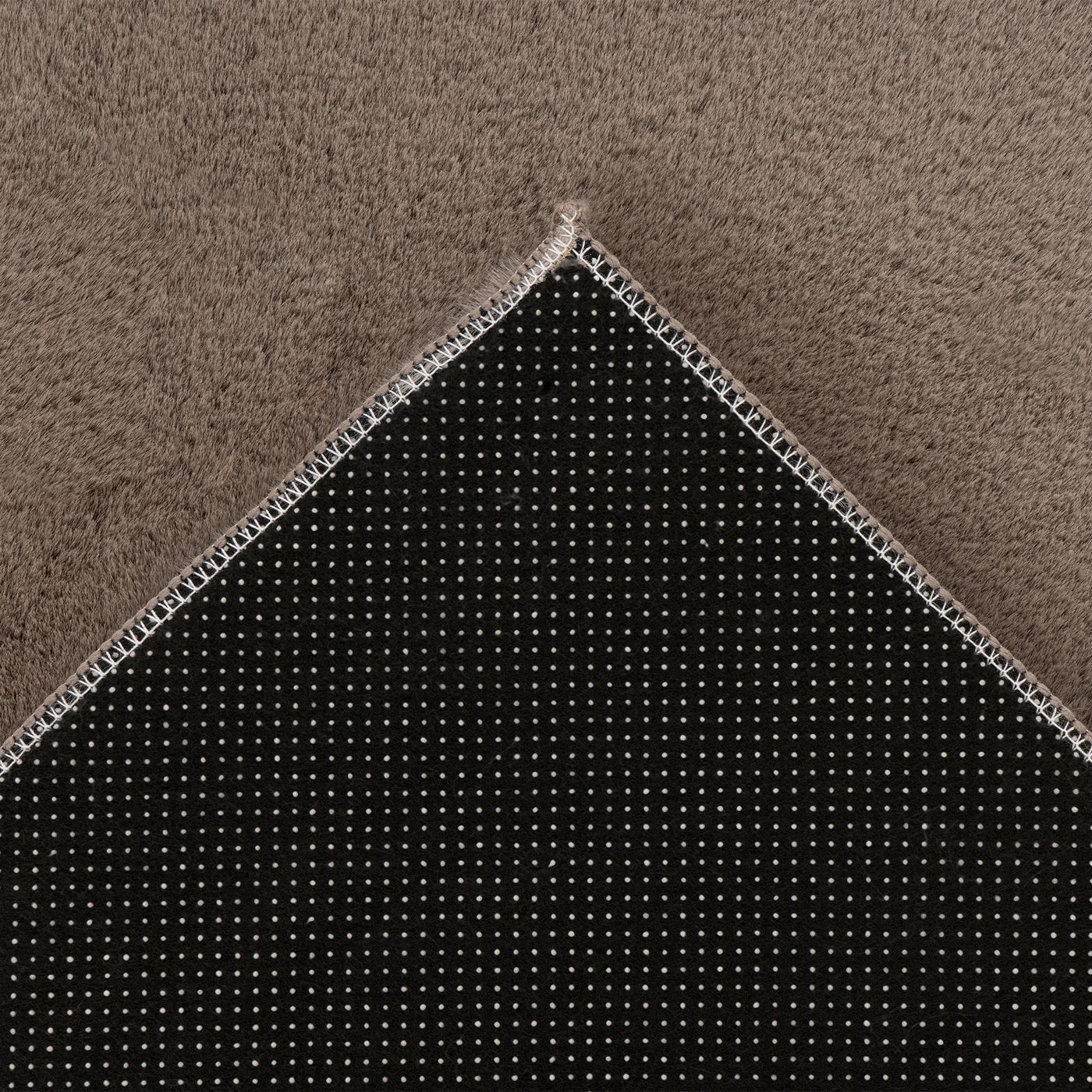 SPIRIT Tapis en tissu doux taupe - 160x230 cm