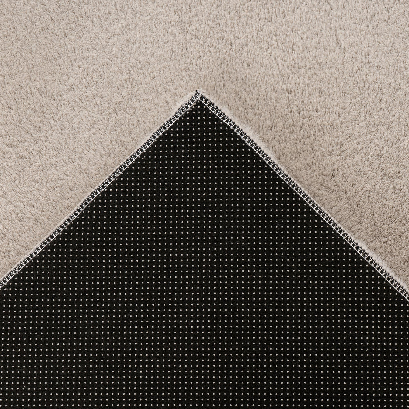 SPIRIT Tapis en tissu doux taupe clair - 160x230 cm