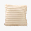 STANLY Coussin carré en tissu côtelé beige 43x43 cm