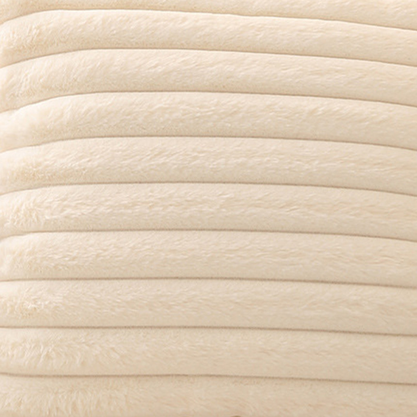 STANLY Coussin carré en tissu côtelé beige 43x43 cm