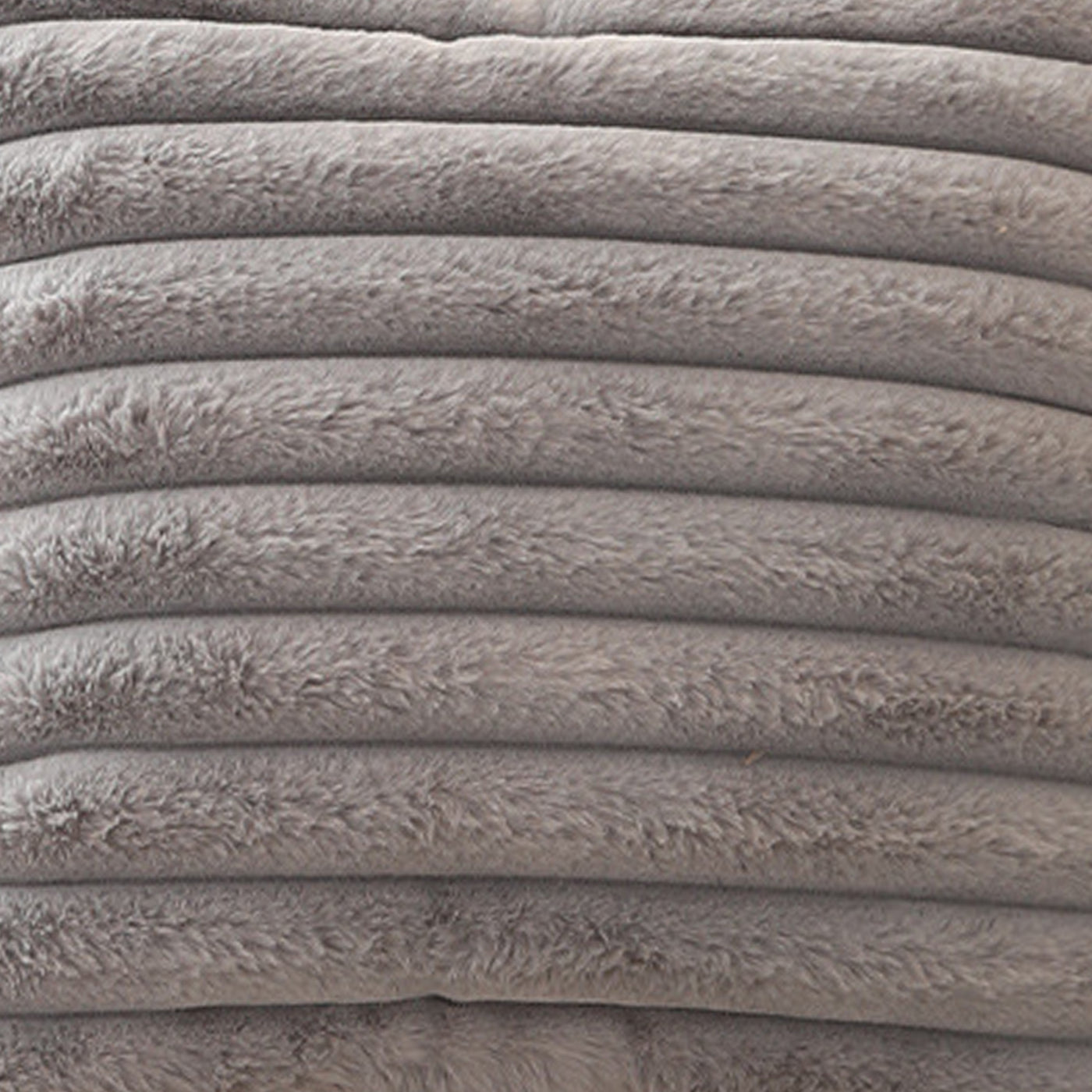 STANLY Coussin carré en tissu côtelé gris 43x43 cm