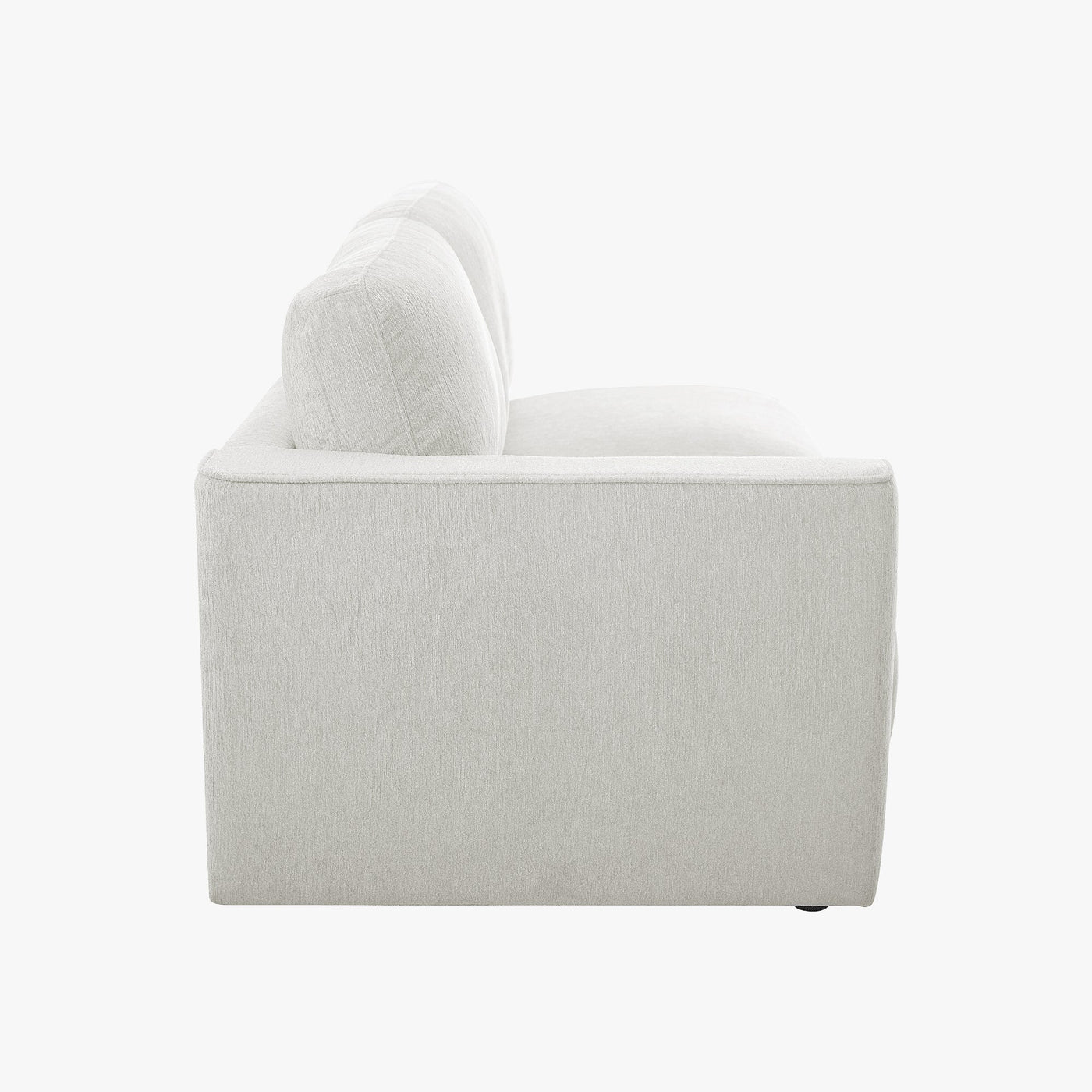 SYLAN Canapé d'angle réversible en tissu beige - Canapés d'angle - Mobilier Deco
