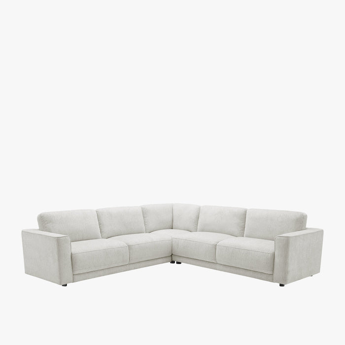 SYLAN Canapé d'angle réversible en tissu beige