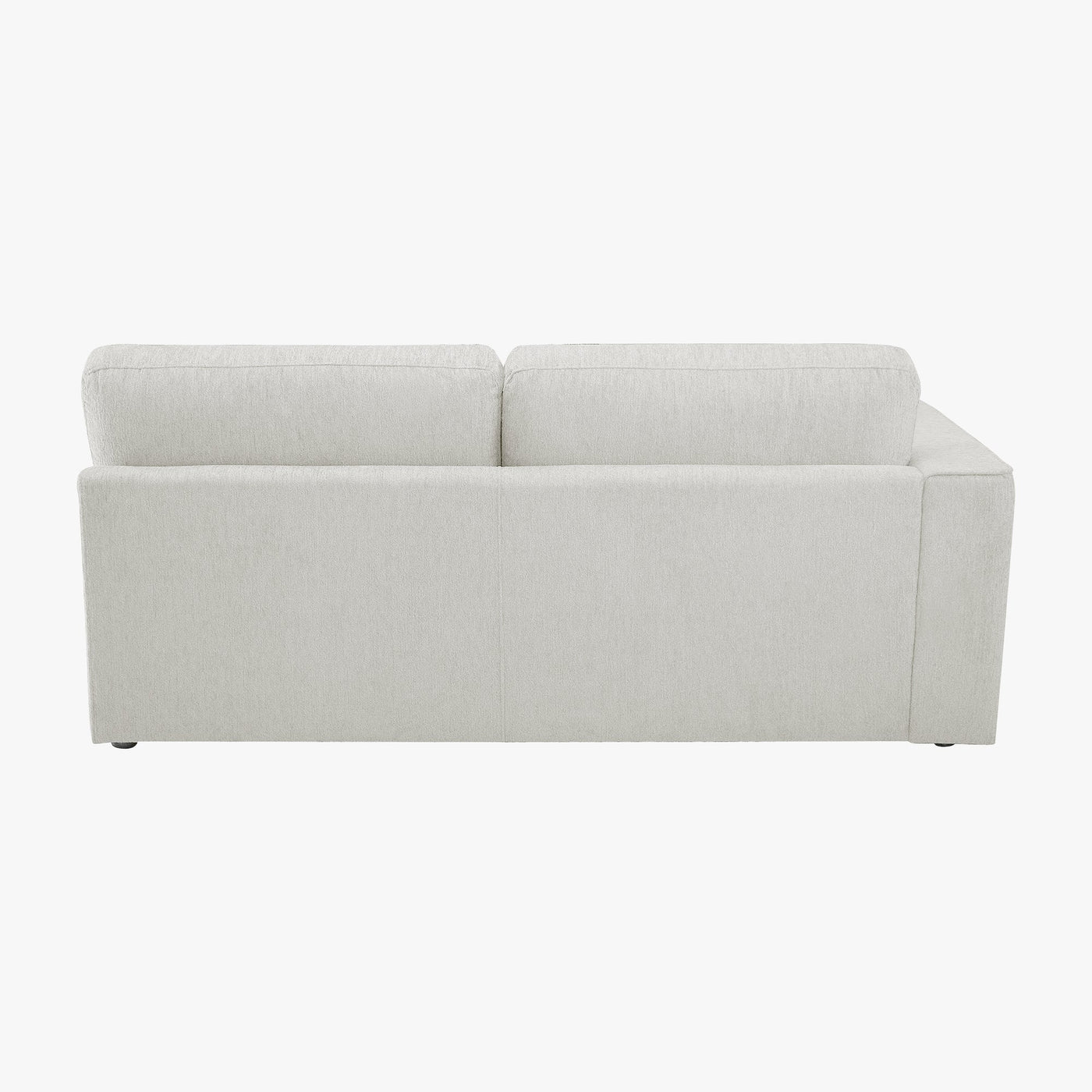 SYLAN Canapé d'angle réversible en tissu beige - Canapés d'angle - Mobilier Deco